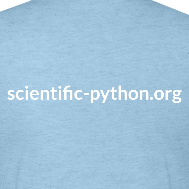 scientific python white logo