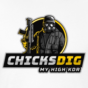 Chicks dig my high - Fitted Cotton/Poly T-Shirt for men