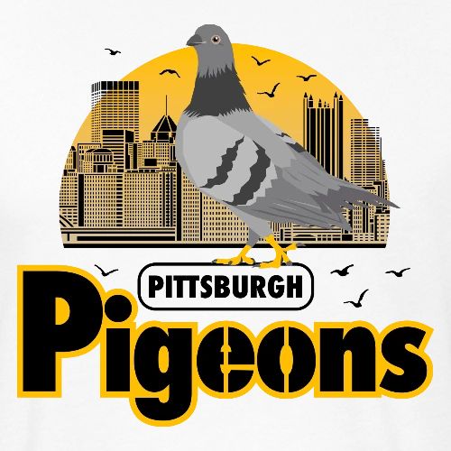 Pittsburgh Pigeons (Light) - Men’s Fitted Poly/Cotton T-Shirt