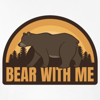 Bear with me - Fitted Cotton/Poly T-Shirt for men