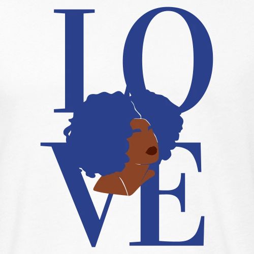 Love - Men’s Fitted Poly/Cotton T-Shirt
