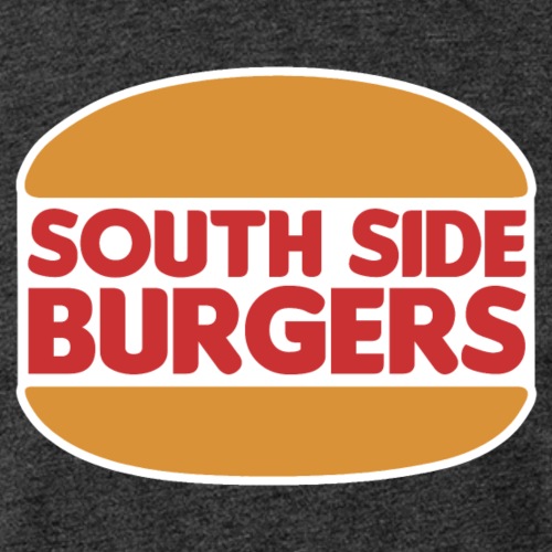South Side Burgers (Dark) - Fitted Cotton/Poly T-Shirt by Next Level