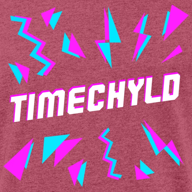 Timechyld Logo with Retro Pattern