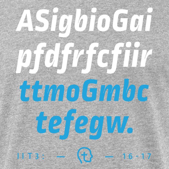 2 Timothy 3:16-17 (NKJV) First Letter Method