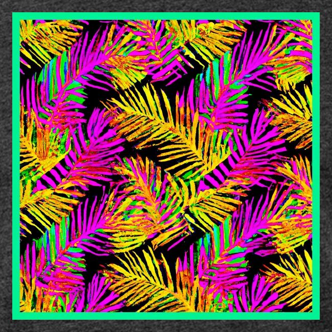 Chic Neon Leaf Lively Design