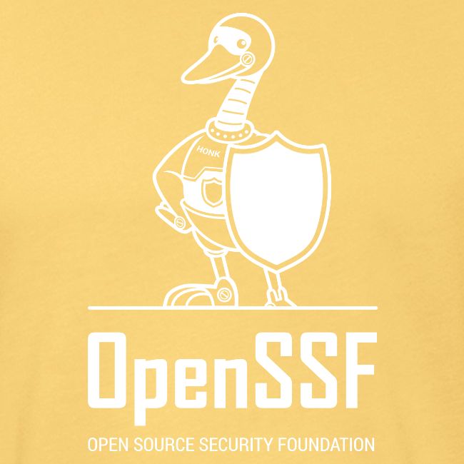 OpenSSF tall white logo