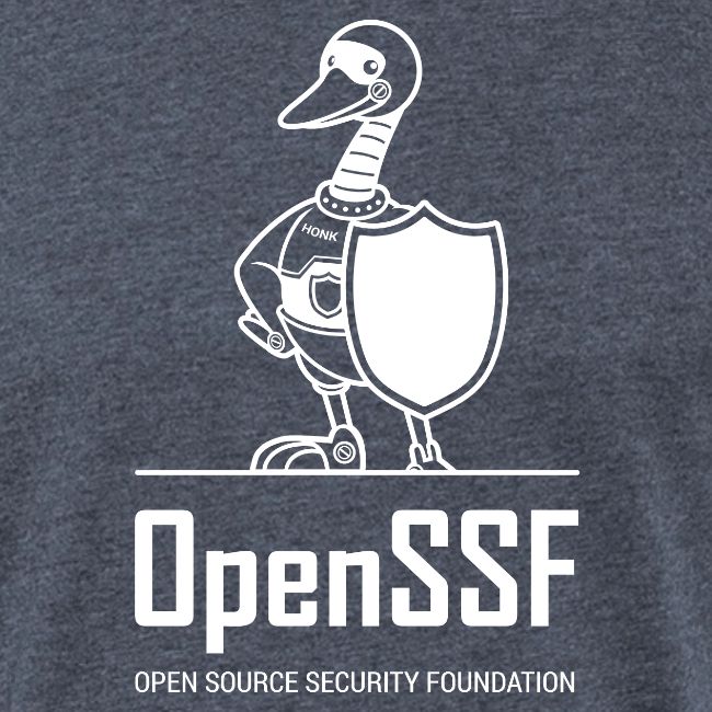 OpenSSF tall white logo
