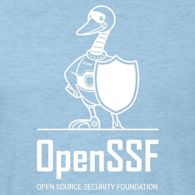 OpenSSF tall white logo