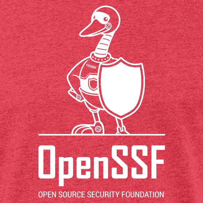 OpenSSF tall white logo