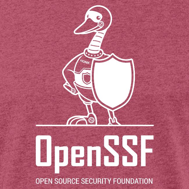OpenSSF tall white logo