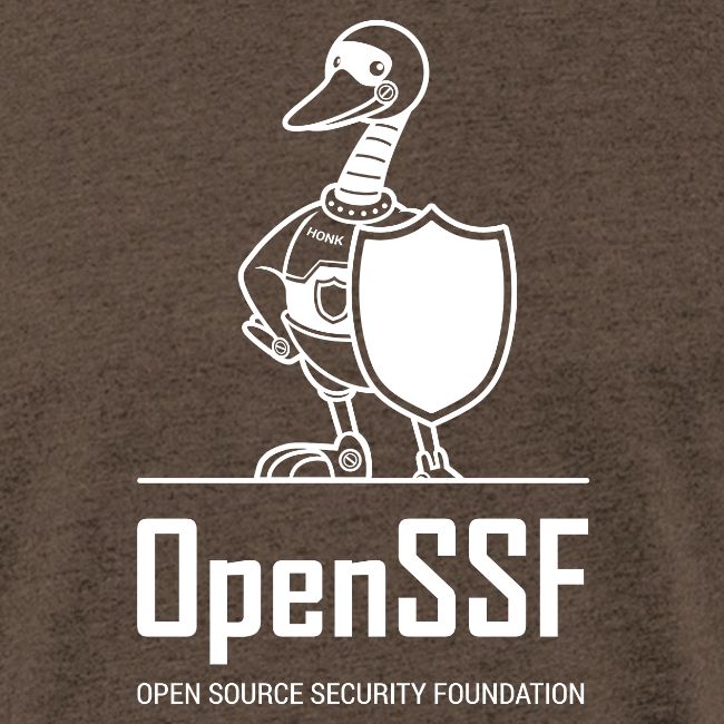 OpenSSF tall white logo