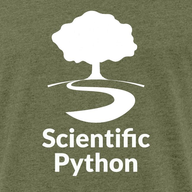 scientific python white logo