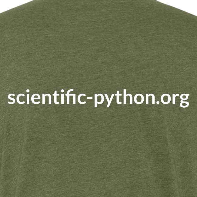 scientific python white logo