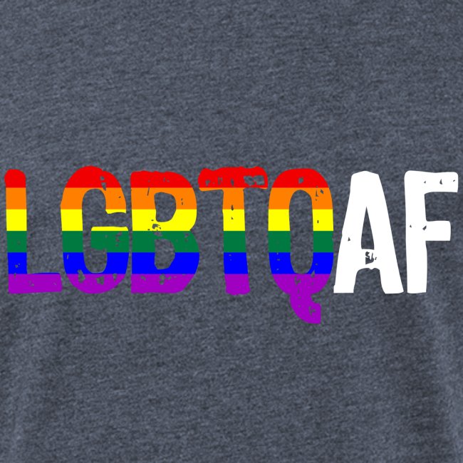 LGBTQ AF LGBTQ as Fuck Rainbow Pride Flag