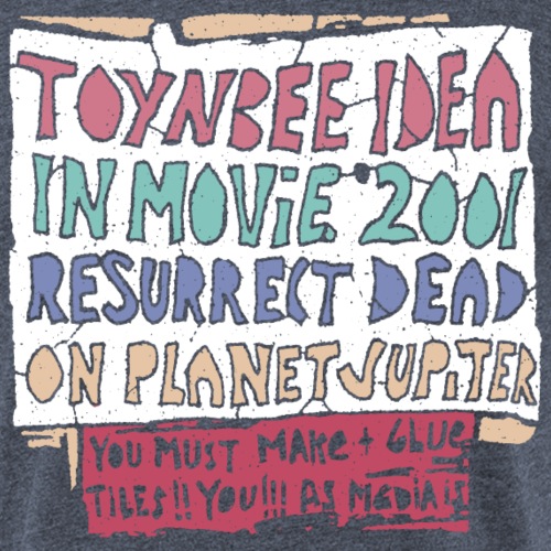 Toynbee Idea Tile Replica Strange Slogan Design - Fitted Cotton/Poly T-Shirt by Next Level