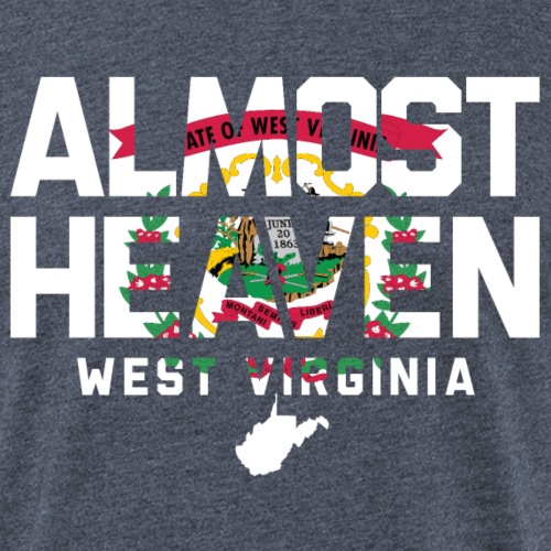 almost heaven_flag - Fitted Cotton/Poly T-Shirt by Next Level
