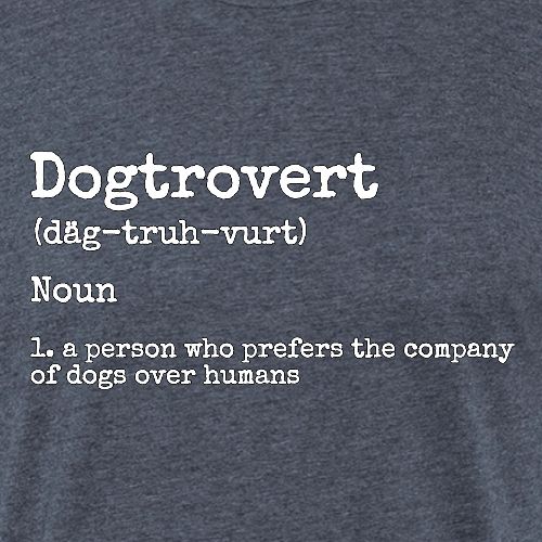 Dogtrovert - Unisex Poly/Cotton T-Shirt