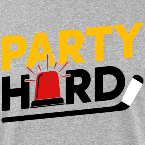 Party Hard on Light - Fitted Cotton/Poly T-Shirt by Next Level