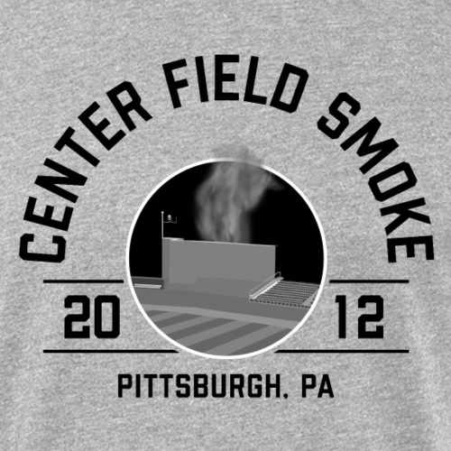 Center Field Smoke (Light) - Fitted Cotton/Poly T-Shirt by Next Level