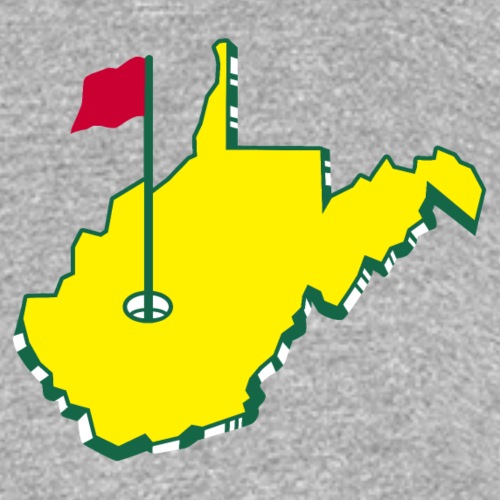 West Virginia Golf - Fitted Cotton/Poly T-Shirt by Next Level