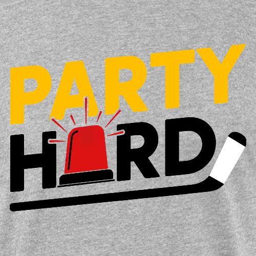 Party Hard on Light - Unisex Poly/Cotton T-Shirt