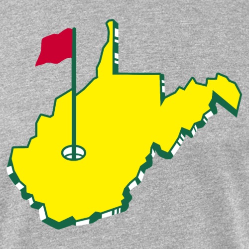 West Virginia Golf (Full) - Men’s Fitted Poly/Cotton T-Shirt