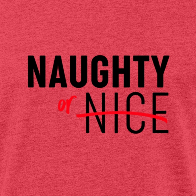 Naughty Or Nice Adult Humor Design