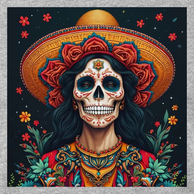 Charra Skull Art | Traditional Mexican Design