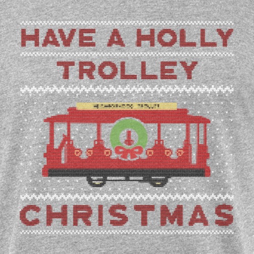 holly trolley - Men’s Fitted Poly/Cotton T-Shirt