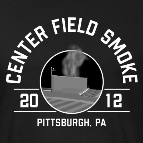 Center Field Smoke - Fitted Cotton/Poly T-Shirt by Next Level