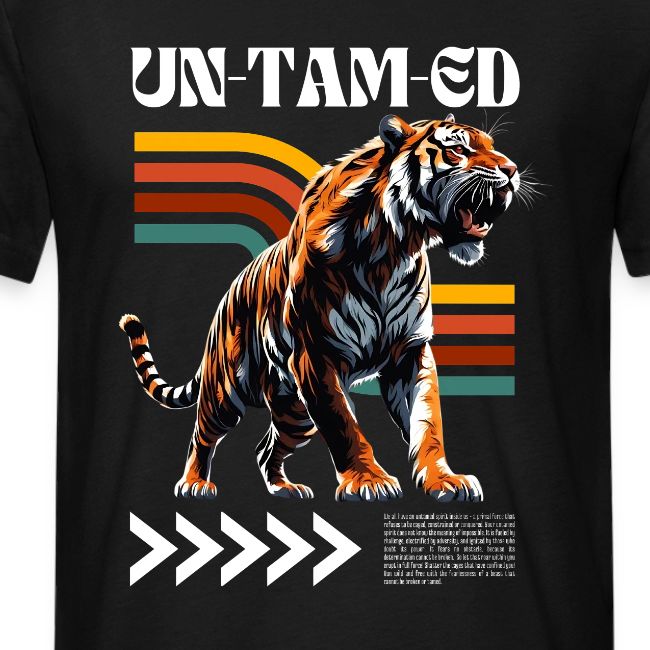 Unleash Your Wild Side: Fierce Tiger Print Design