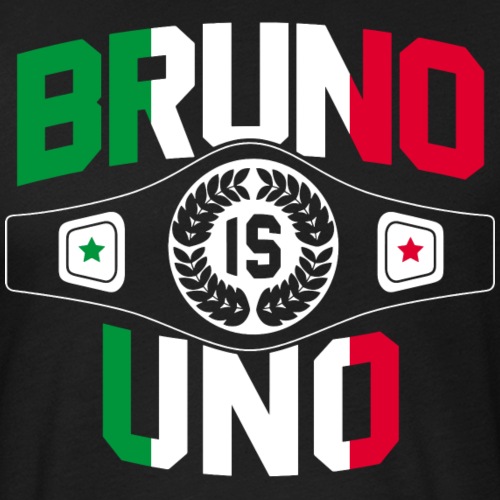 Bruno is Uno - Men’s Fitted Poly/Cotton T-Shirt