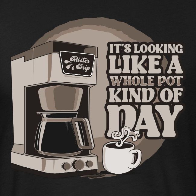Retro Drip Coffee Maker Technical Drawing Shirt
