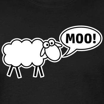 Sheep mooing - Fitted Cotton/Poly T-Shirt for men
