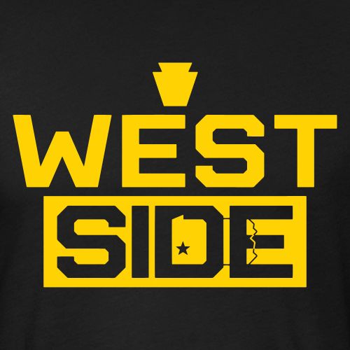 West Side - Men’s Fitted Poly/Cotton T-Shirt