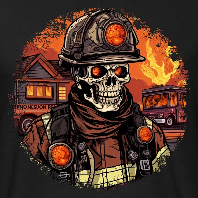 Skeletons Firefighter / fireman skeleton