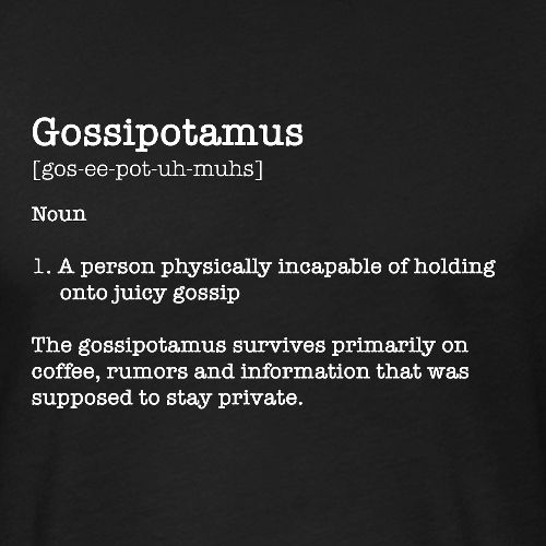 Gossipotamus - Unisex Poly/Cotton T-Shirt