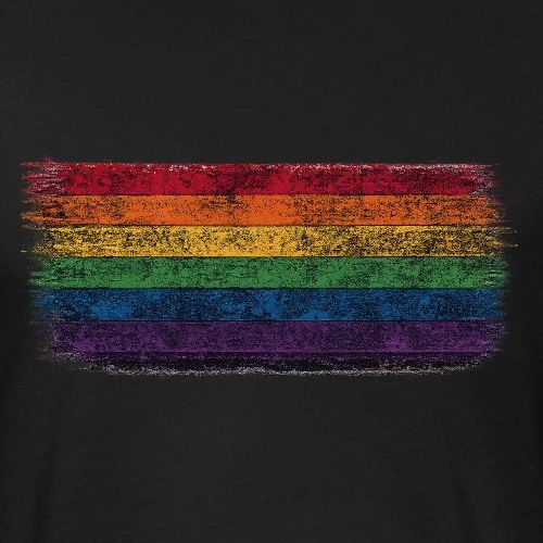 Rough Rainbow - Unisex Poly/Cotton T-Shirt