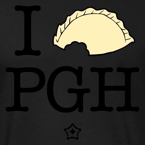 I pierog PGH - Men’s Fitted Poly/Cotton T-Shirt