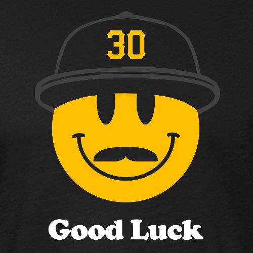 Good Luck Smiley - Men’s Fitted Poly/Cotton T-Shirt