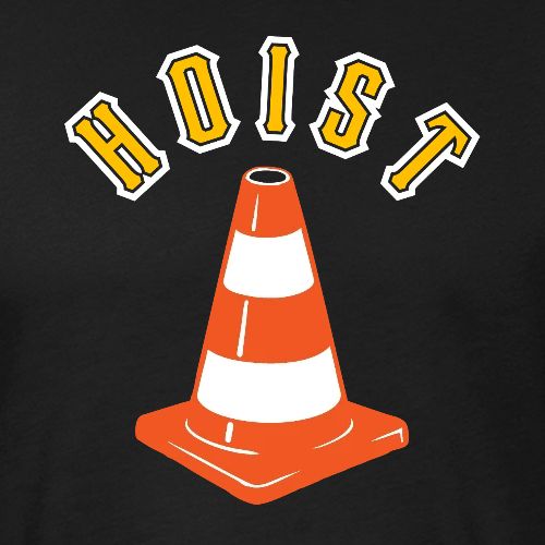HOIST (Center) - Men’s Fitted Poly/Cotton T-Shirt