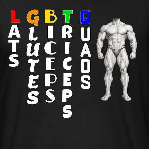 LGBTQ Workout - Unisex Poly/Cotton T-Shirt