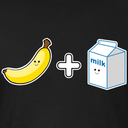 STIX Banana Milk - Fitted Cotton/Poly T-Shirt by Next Level