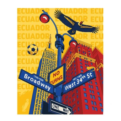 Ecuador Mundial Tee — Edición Doble Estampado - Unisex Poly/Cotton T-Shirt