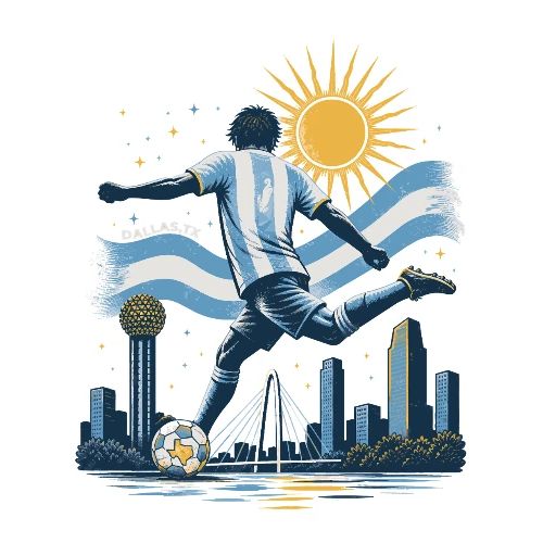 Argentina Mundial Tee — Doble Estampado - Unisex Poly/Cotton T-Shirt