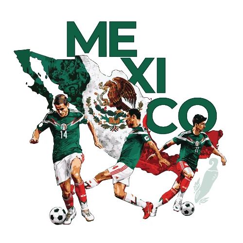 México Mundial Tee — Edición Doble Estampado - Unisex Poly/Cotton T-Shirt