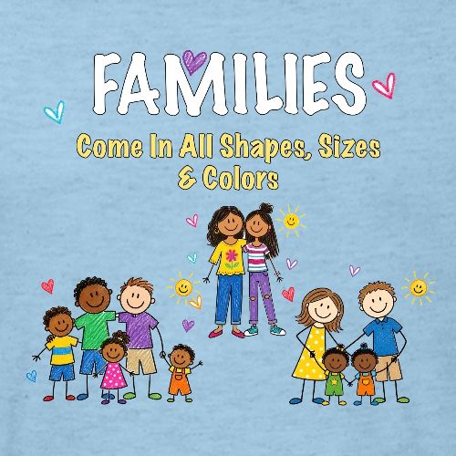 Families... - Unisex Poly/Cotton T-Shirt