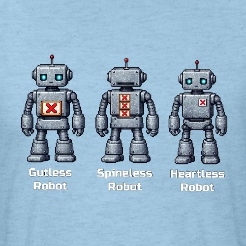 BAD Robots - Unisex Poly/Cotton T-Shirt