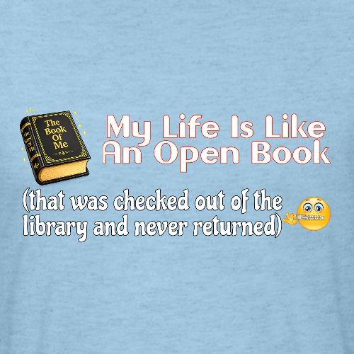 Open Book - Unisex Poly/Cotton T-Shirt