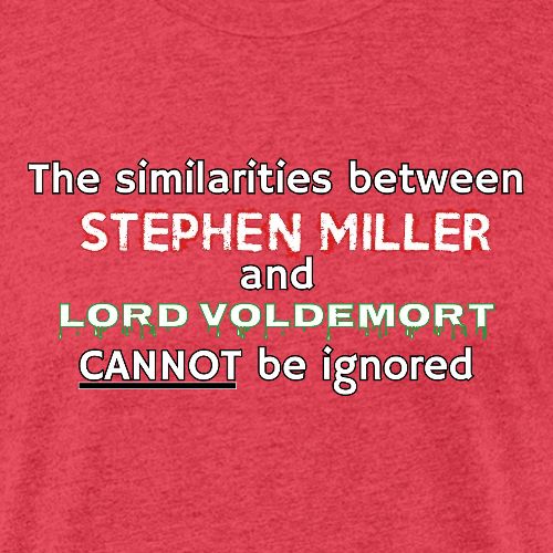 Stephen Miller and Voldy - Men’s Fitted Poly/Cotton T-Shirt